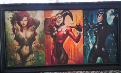 Framed print of the "Gotham City Sirens "