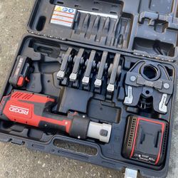 Ridgid RP351 RP 351 Inline Standard ProPress Standard Pro Press Tool Kit ( Case 1x 18-V Li-Ion Battery Charger 6x Press Tool Jaws ) $2599 