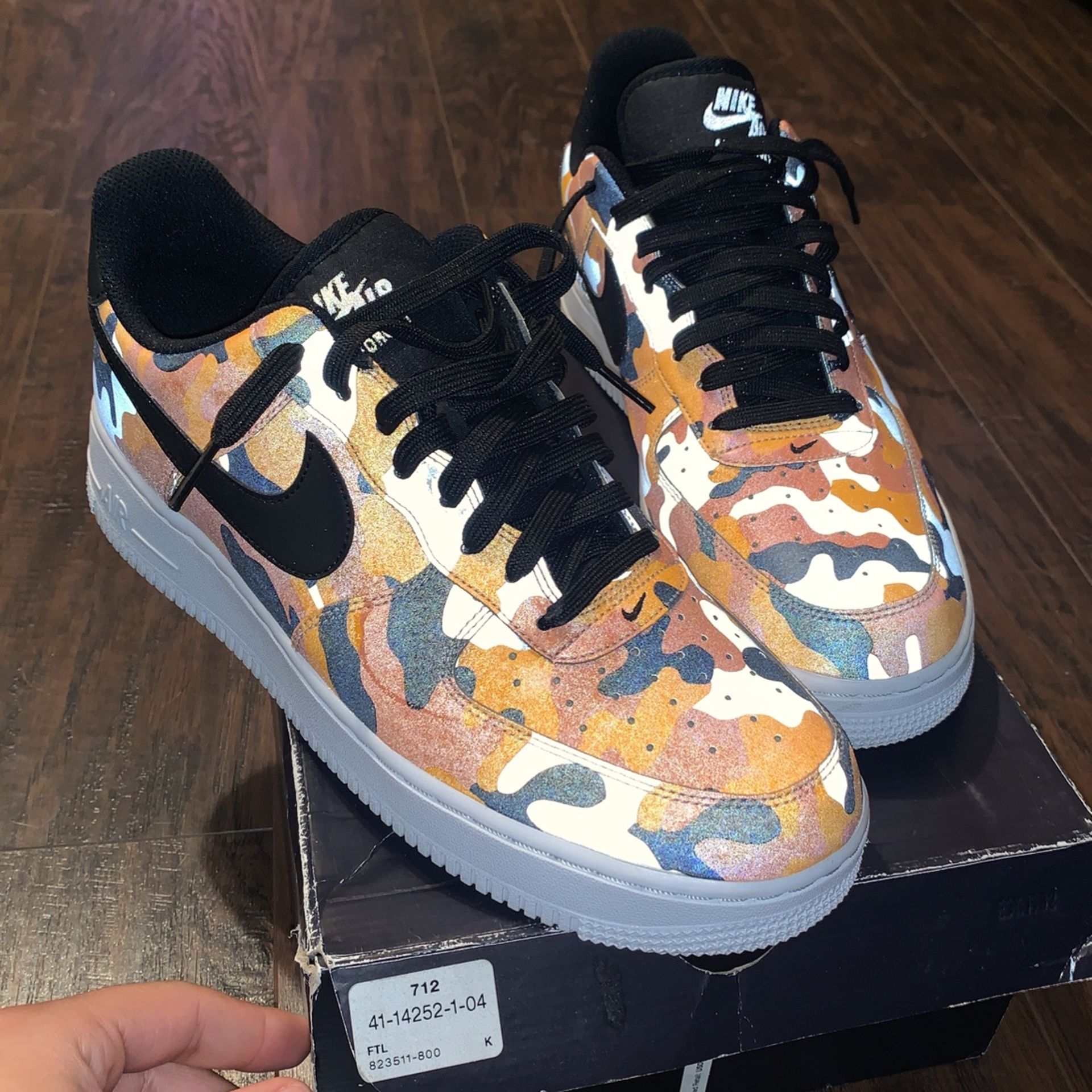 Reflective Orange Camo Air Force