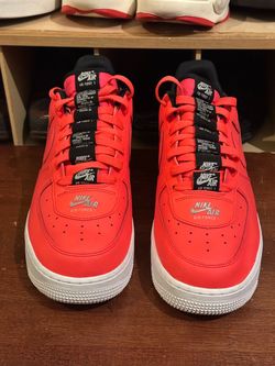 Nike Air Force 1LV8 Laser Crimson Sneakers
