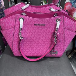 MK Pink Tote Bag 