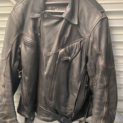 XL Leather Motorcycle Jacket 
