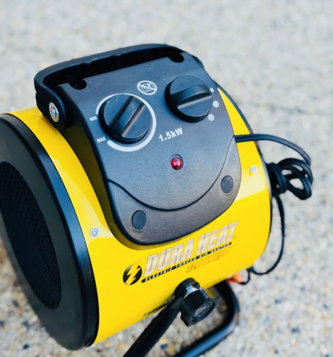 Dura Heat 1500 - Watt Utility Fan Utility Indoor Electric Space Heater with Thermostat