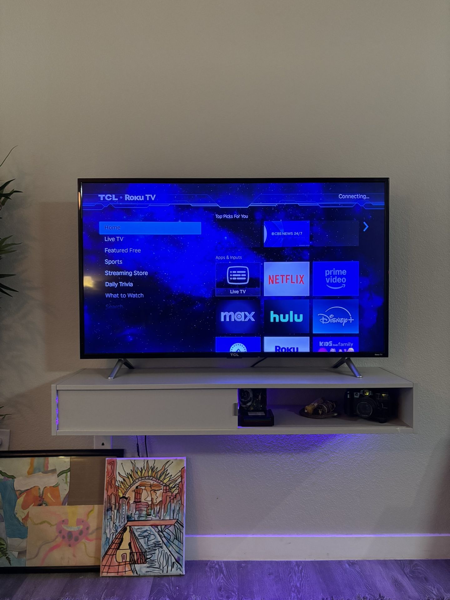 43in roku tv with remote