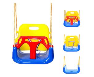 3-in-1 Toddler Swing Seat with High Back & Safety Harness
