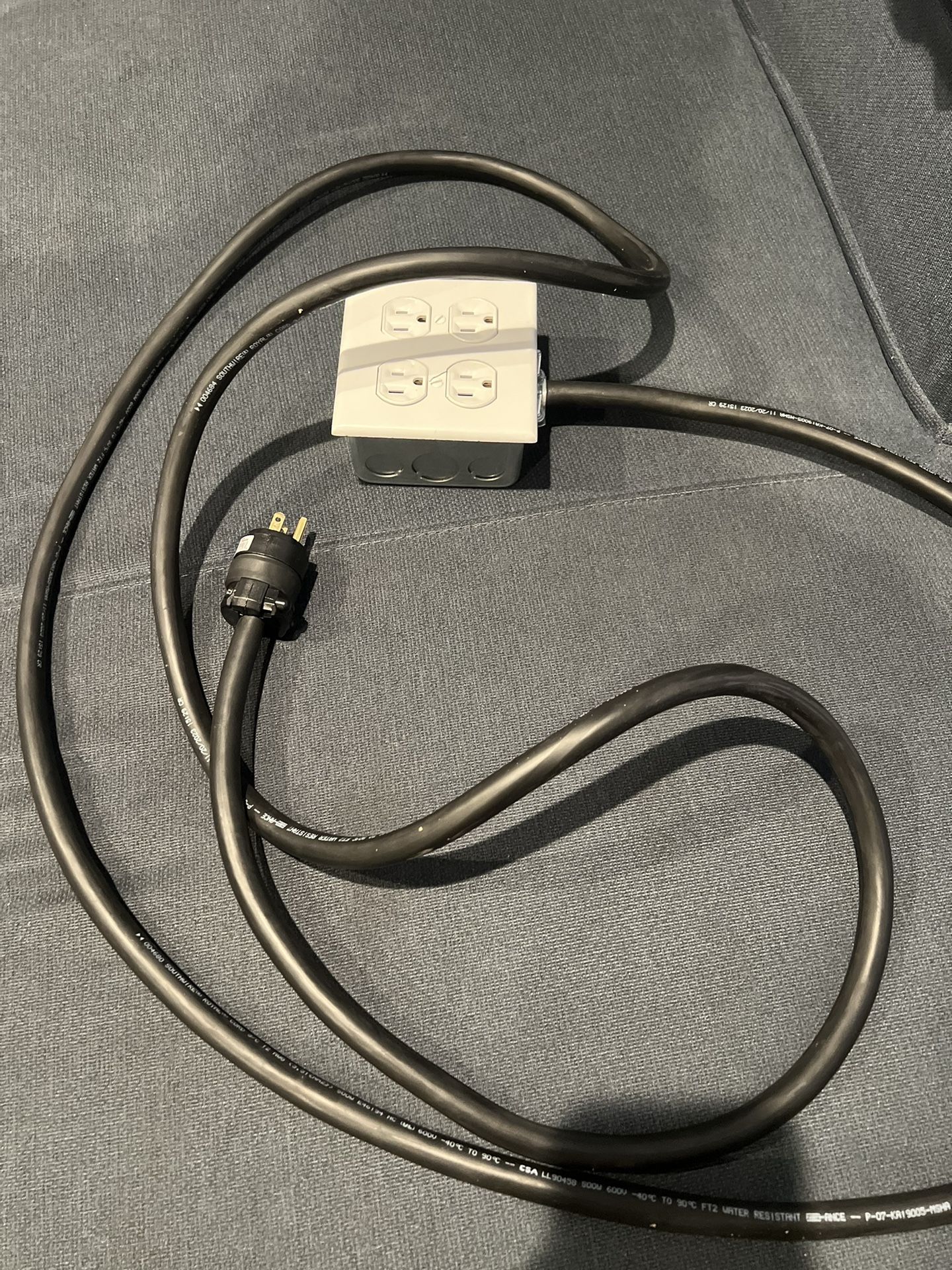 12 Feet Power Extension Cord