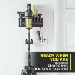 ONE+ HP 18V Cordless Advanced WHISPER Series Stick Vacuum Kit with 4.0 Ah Battery and Charger