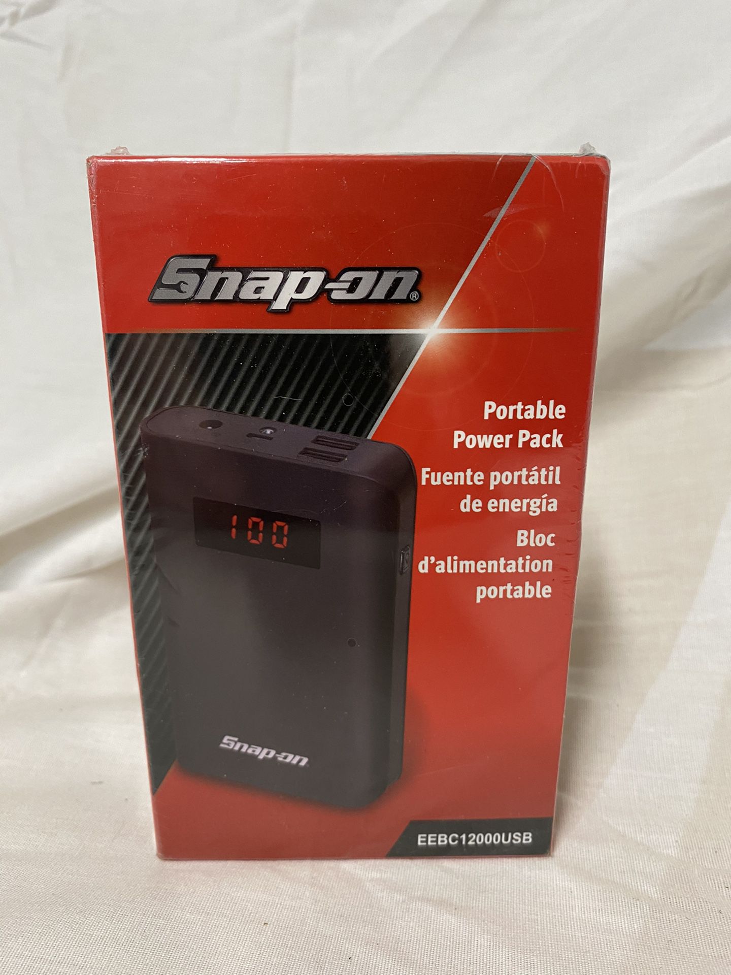 NEW, SEALED! SNAP-ON BATTERY PACK FOR HEATED JACKET EEBC12000USB