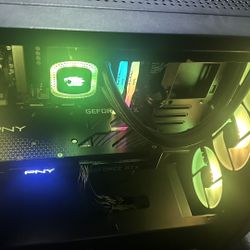 Gaming Pc, Mouse, And Keyboard