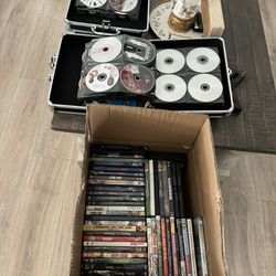 Over 300 DVDs, 2 Cases, and More!