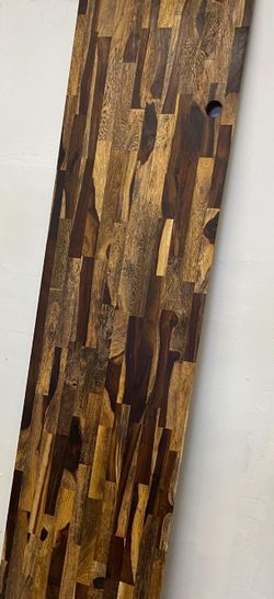 Stained Wood Butcher Block