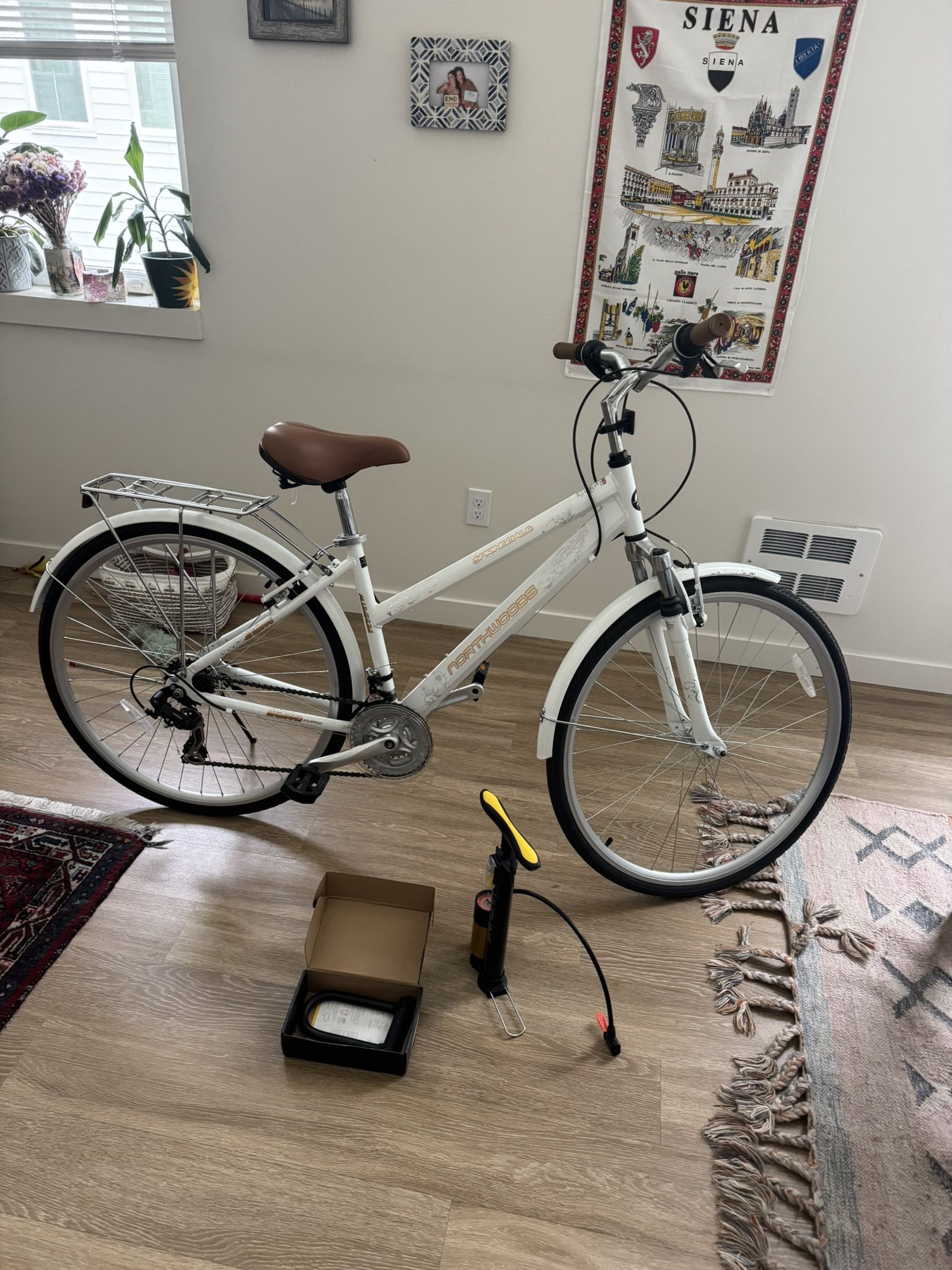 Norwood Bike With U-lock And Tire Pump