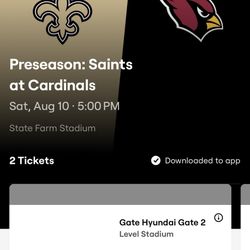 Cardinals Vs Saints Preseason Game