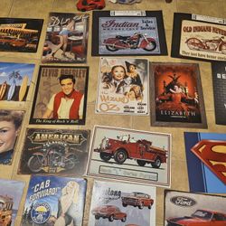 Antique Metal Pictures. 