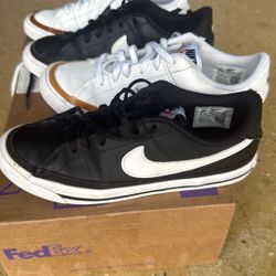 Nike Kids Sneakers Worn Once – Size 4 – 2 Pairs (Black & White)