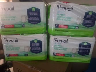 NEW ADULT DIAPERS SIZE MEDIUM I HAVE 7 BAGS ALL SEALD