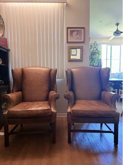Restoration Hardware 2 Leather chairs