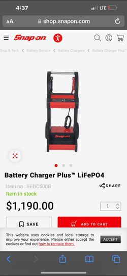 Snap On Battery Charger Plus New In Box