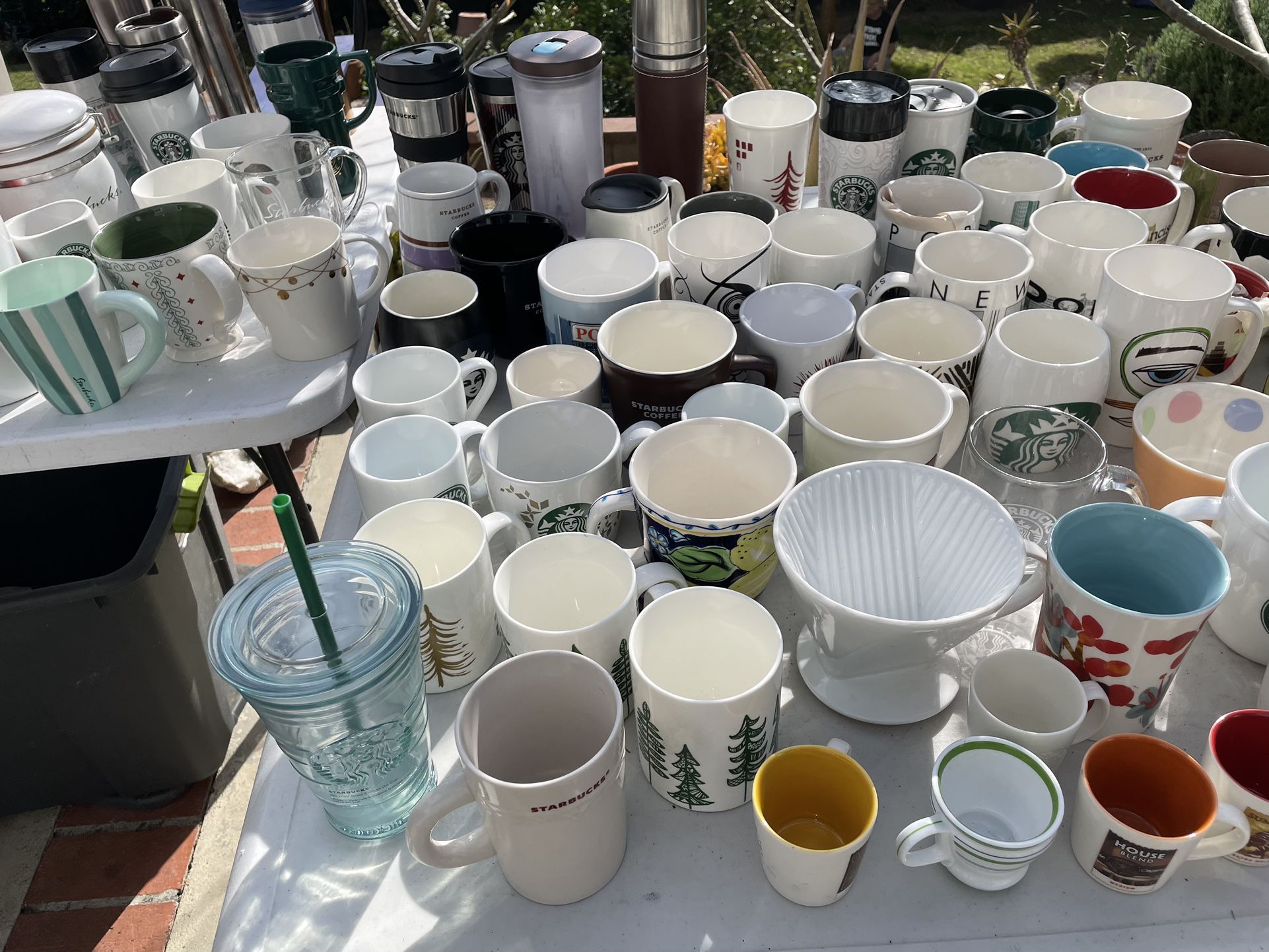 Collectible Starbucks Mugs, Canisters, Thermos