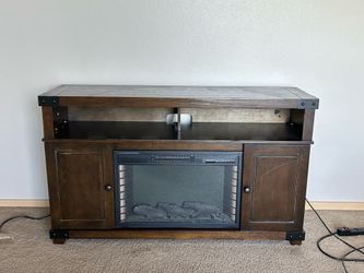 Electric heat TV stand