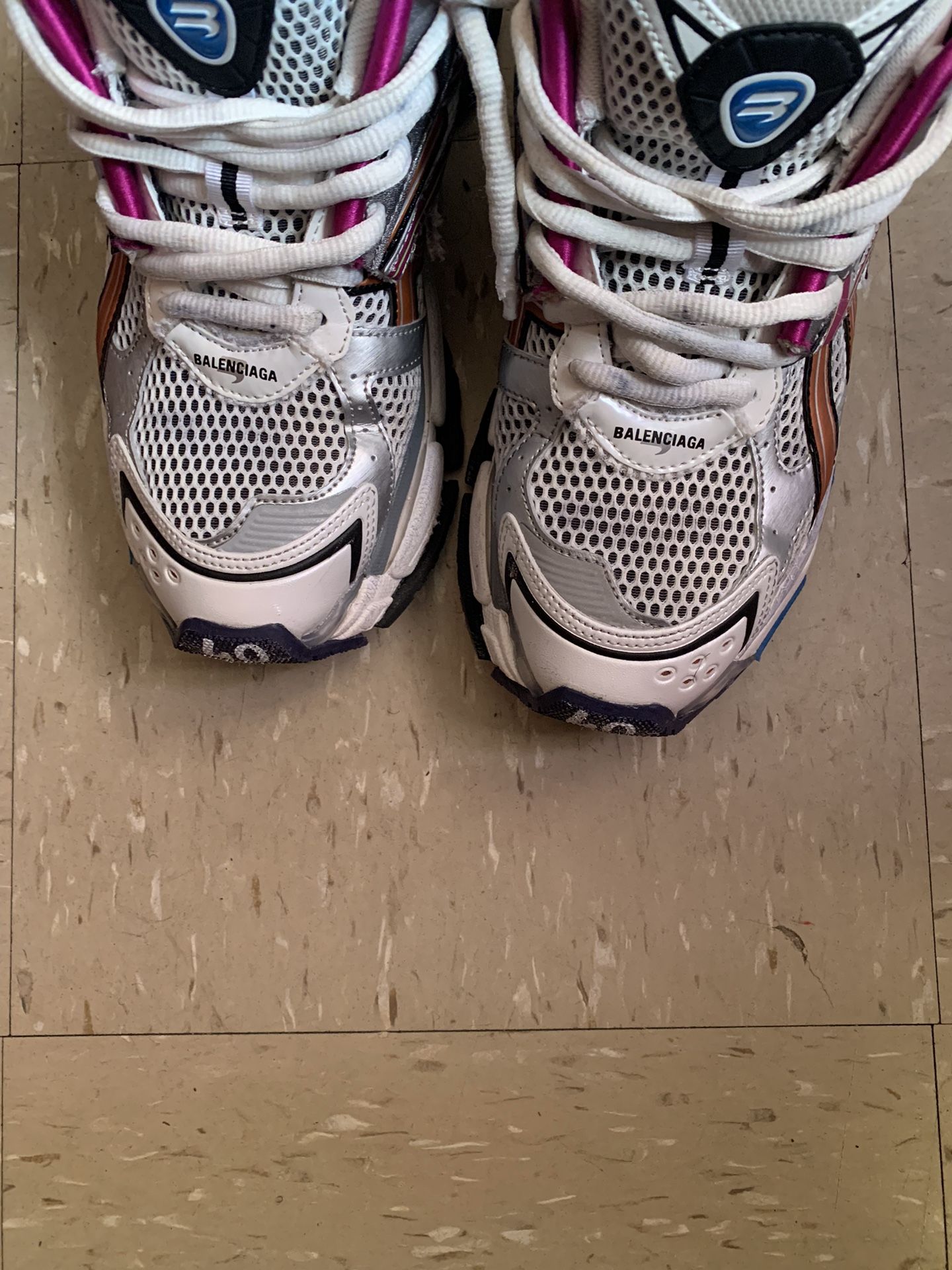 BALENCIAGA Multicolor Runner Sneakers Size 40