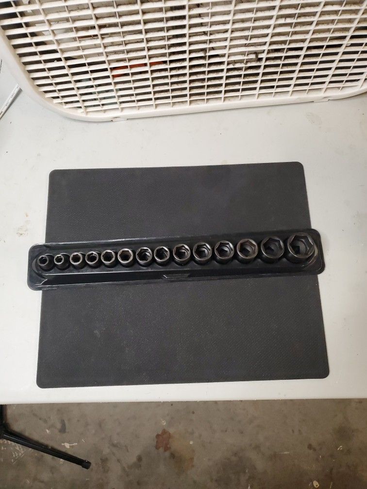 Snap On 14 PC Shallow Impact Socket Set 3/8 Drive