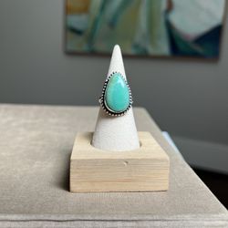 Adjustable Chrysoprase Gemstone Ring ( firm on price )