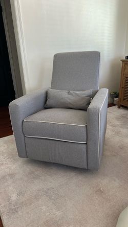 DaVinci Piper Recliner & Swivel Glider – Gray/Cream – Like New