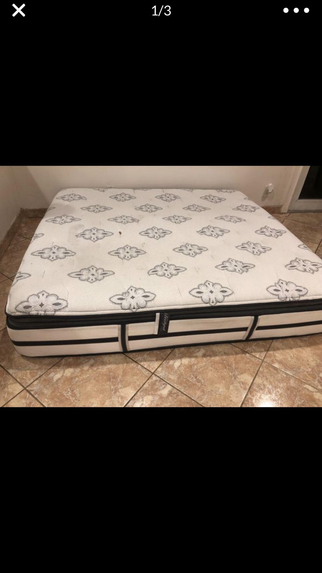 FREE Beautyrest pillow top mattress king size