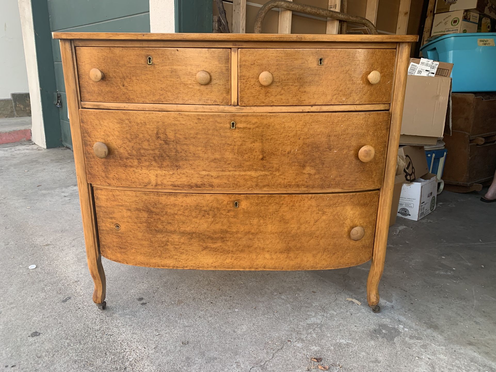 Antique Tiger oak dresser