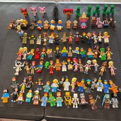 100 Lego Minifigure Bulk 