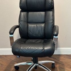 Office Chair, Black Leather