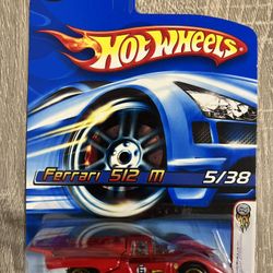 New Mattel 2005 Hot Wheels Ferrari 512 M 5/38 First Editions Toy Car