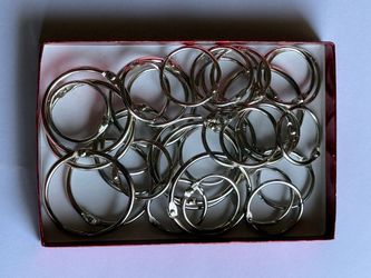 Set de 34 Aros Metálicos Abre‑Cierra – Binder Rings Variados