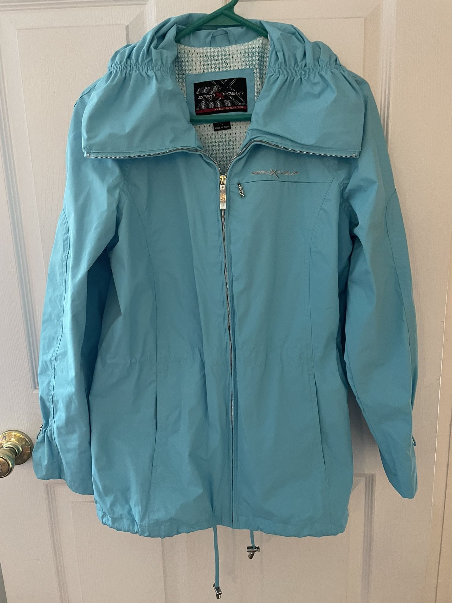 ZeroXposur light blue windbreaker