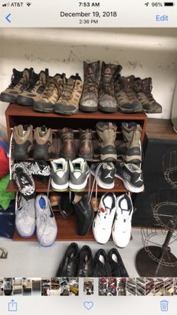 Work boots and sneakers very good condition different sizes