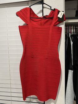Red bandage dress