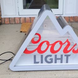 (WORKS PERFECT)MANCAVE COORS LITE MINI FRIDGE