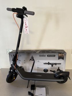 Segway - Ninebot E2 Plus II Electric Scooter, 15 mph Max Speed w/ 16 miles Max Range - Black