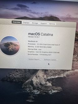 Apple MacBook Air Intel Core i7 8GB