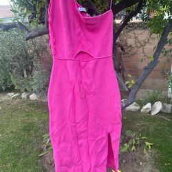 Petal & Pup One-Shoulder Cut Out Midi Dress