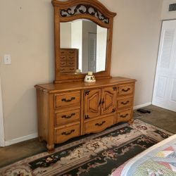 Bedroom Bed, Dressers And Night Stand