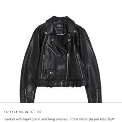 Zara leather jacket