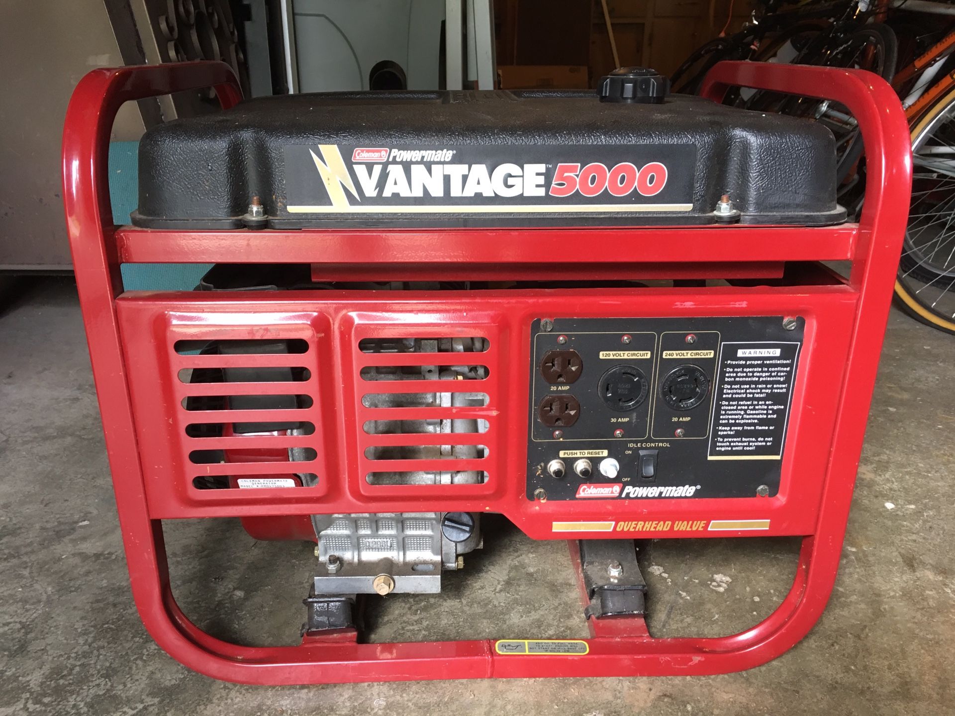 Generator-Coleman Vantage 5000w/6250w surge