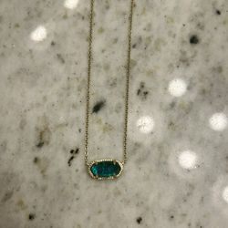 Emerald Green Kendra Scott Necklace 