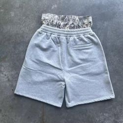 Men’s Grey And White Avaited Shorts. DM ME FOR OFFERS