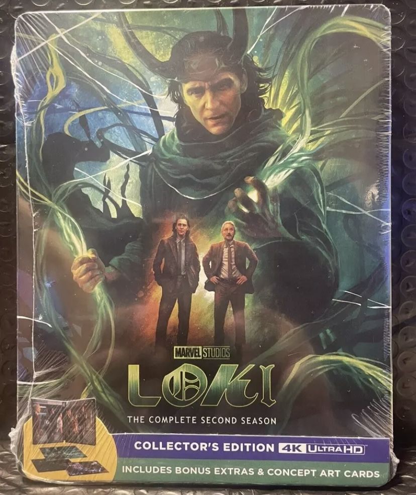 brand new sealed 4k blu ray loki season 2 steelbook bluray