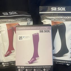 Compression Socks By SB SOX•Medium•1black•2purple
