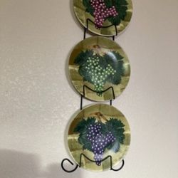 Plato’s Decorativos De Uvas 