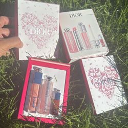 Dior Lipstick Gift Set Dior Makeup Gift Set Regalos Maquillaje,retail Price $120 Limited Love Edition